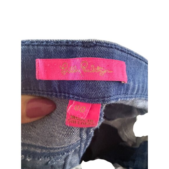 LILLY PULITZER Blue Skinny Denim  Jeans Size 00 - Picture 10 of 10